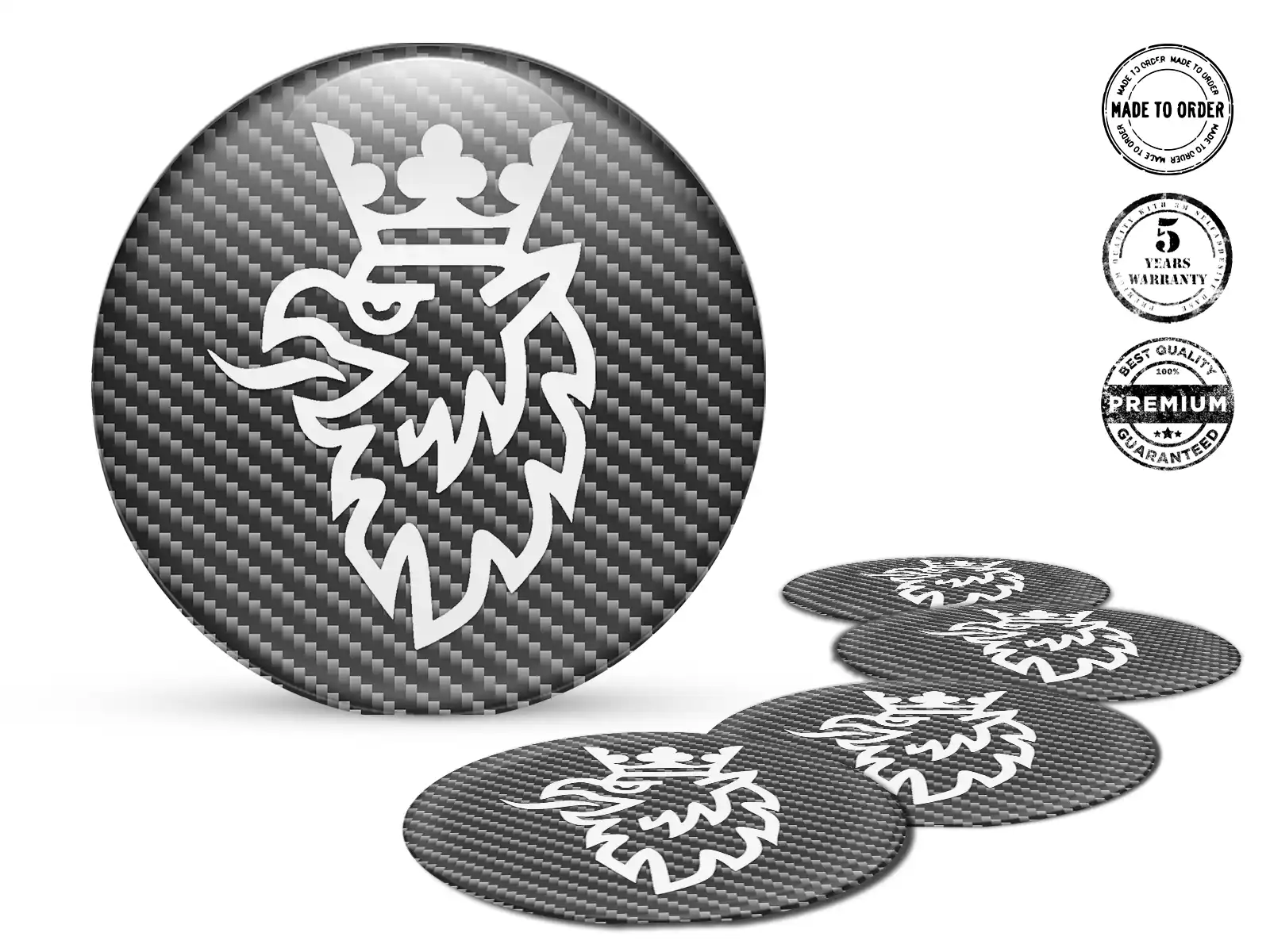 Saab Gewölbte Emblem Design Harz-Radlogos